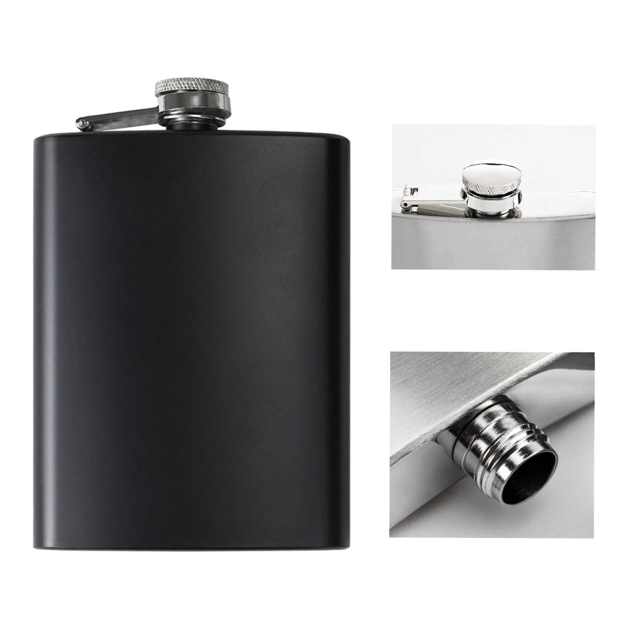 Stainless Steel Leakproof Thin Flask 8 Oz 2