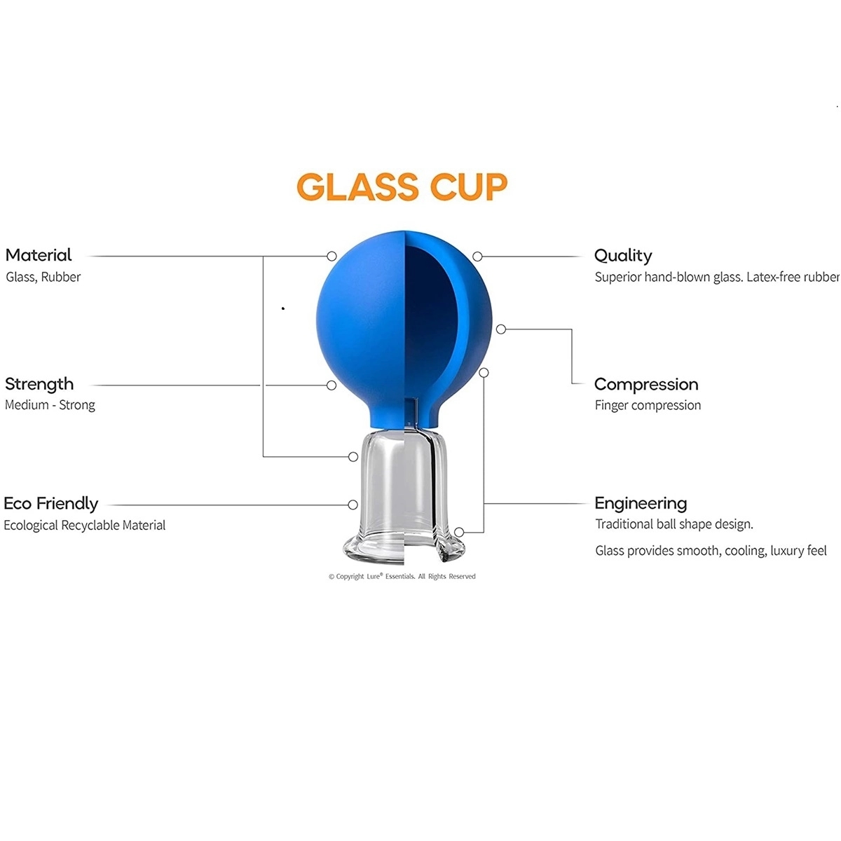 Glass Facial Cupping Set 4