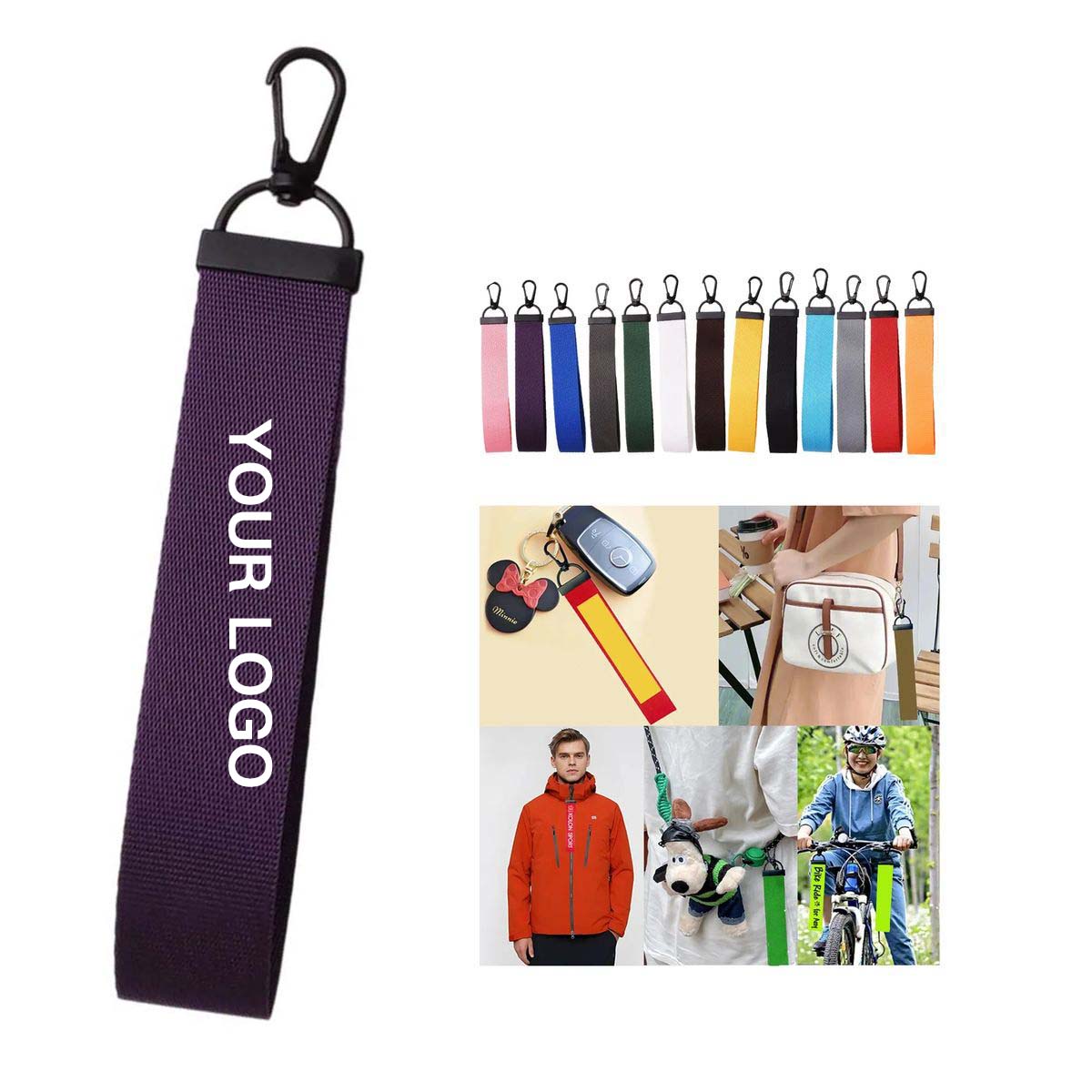 Compact Ribbon Keychain Strap for Promotion 1