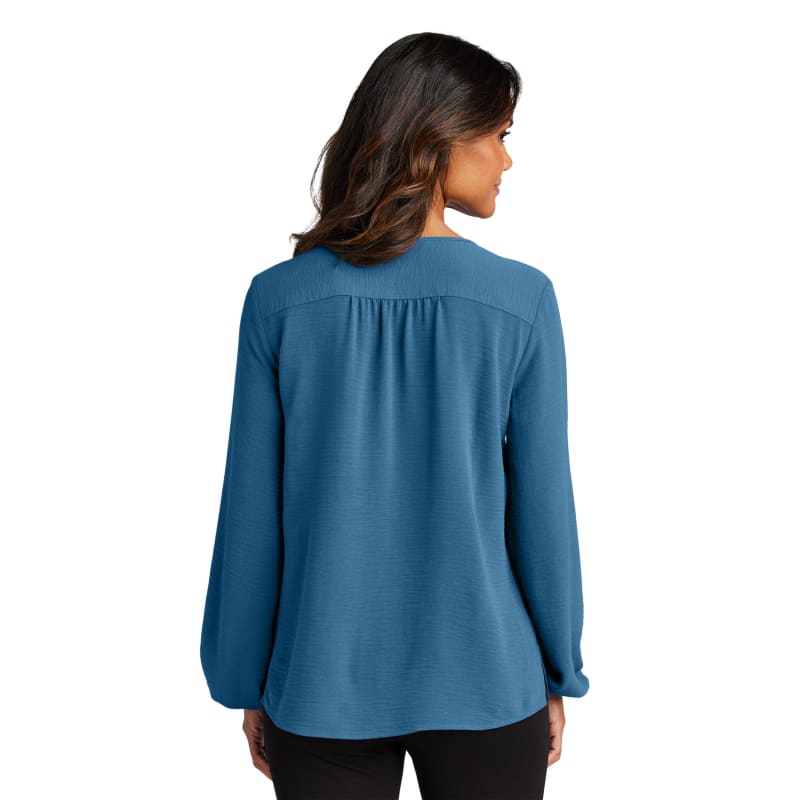 Port Authority Ladies Textured Crepe Blouse 5