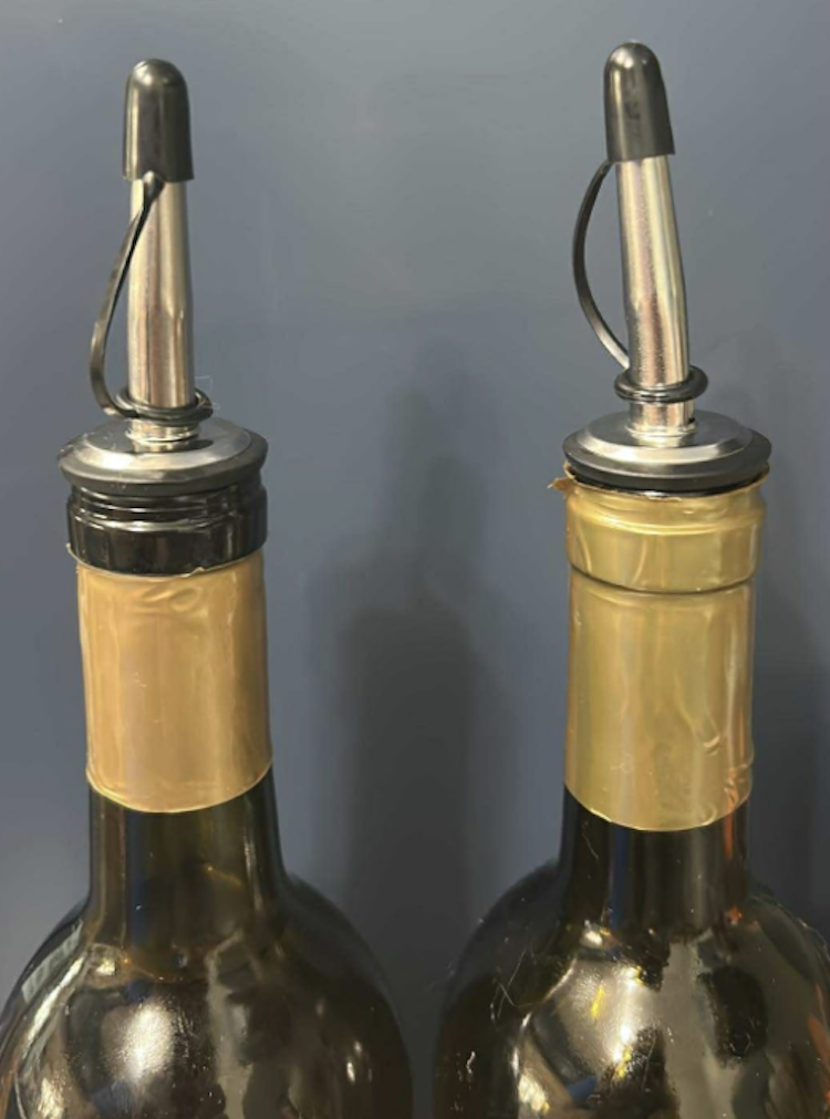 Liquor Pour Spout With Dust Caps 2