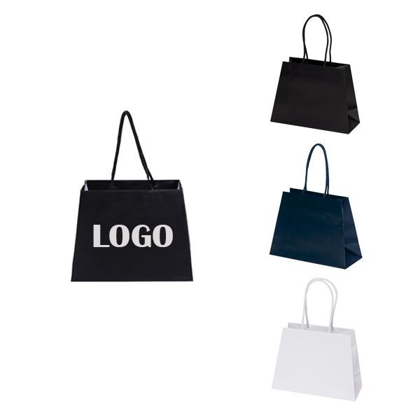 Large Inverted Trapezoid Paper Euro Tote Bag 2