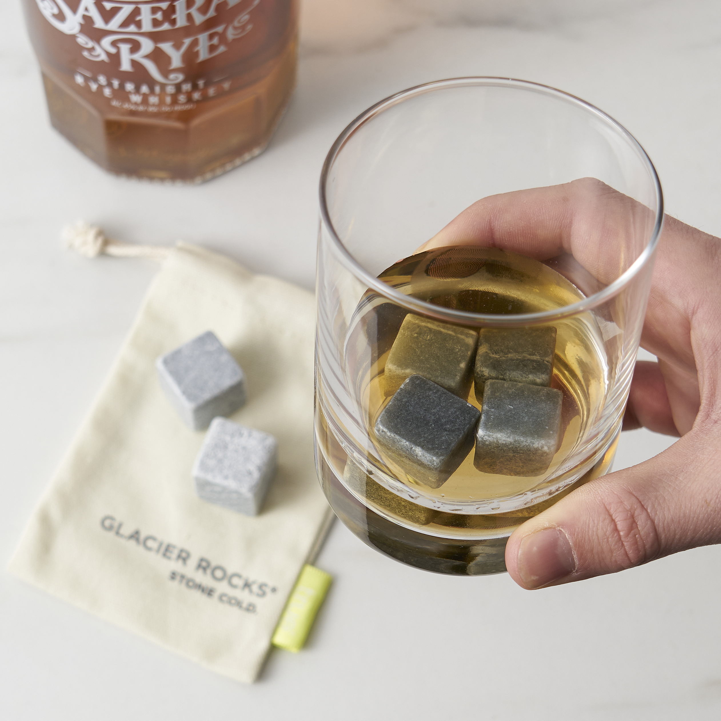True® Glacier Rocks® 6 Piece Soapstone Cube Set 4