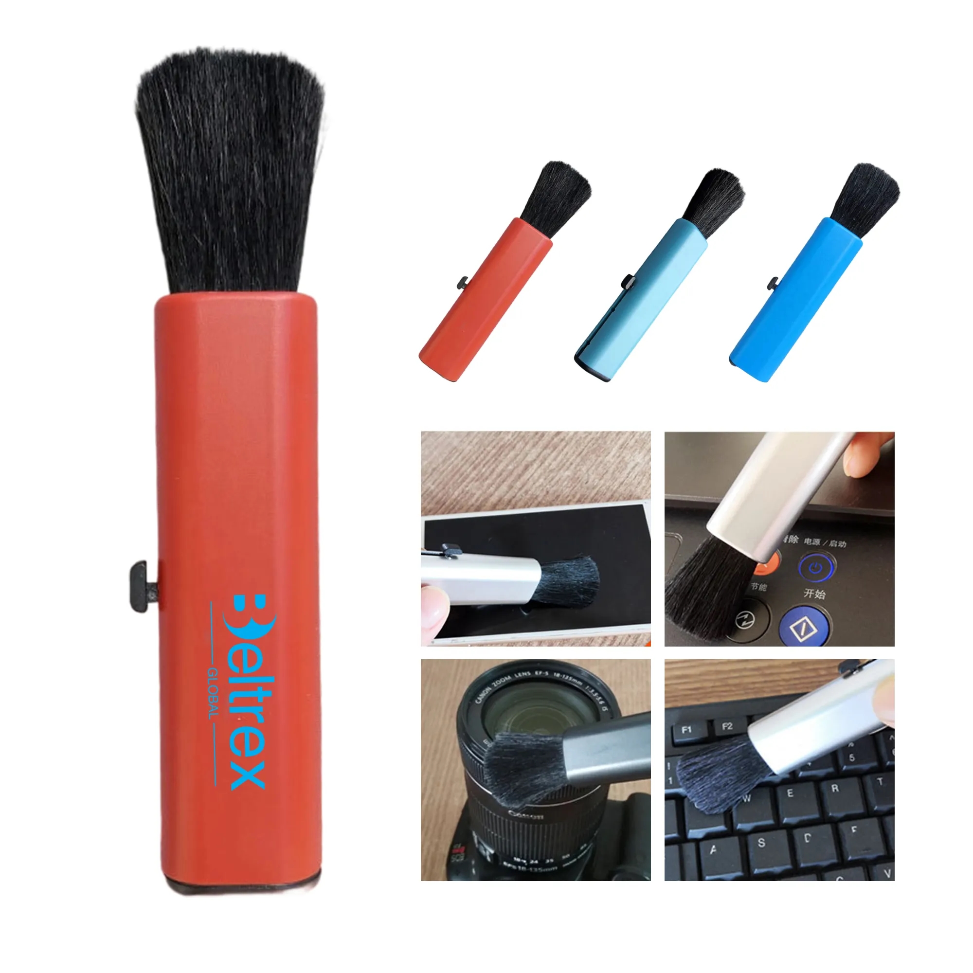 Electronics Cleaning Brush with Retractable Wool Bristles 5