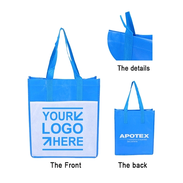Custom Non-Woven Two-Tone tote Bags 1