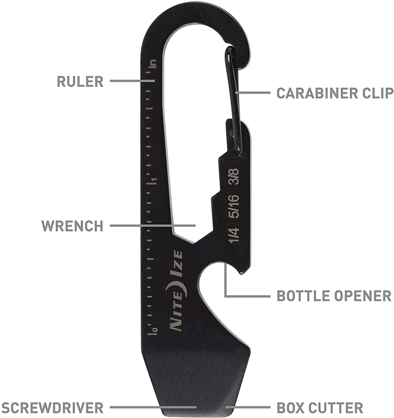 Carabiner 5-in-1 Multi Tool With Bottle Opener 7