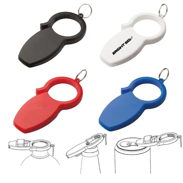 3-in-1 Flat Bottle Opener Keychain 1