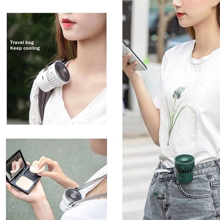 Mini Hanging Neck Fan with USB 3