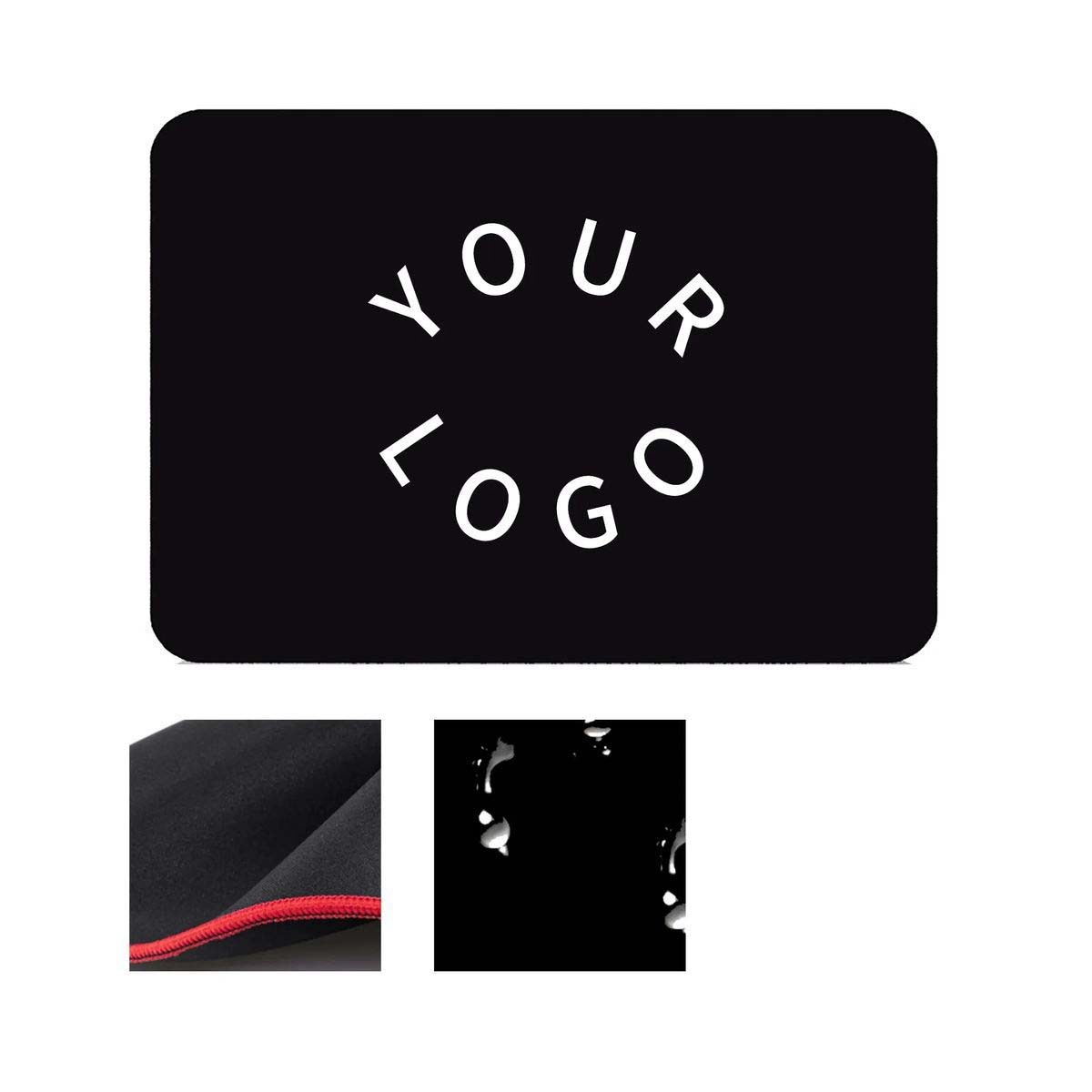 Durable Rubber Mouse Pad with Stitched Edges 5