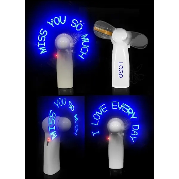 LED Message Fan Portable Electronic Lighted Billboard 5