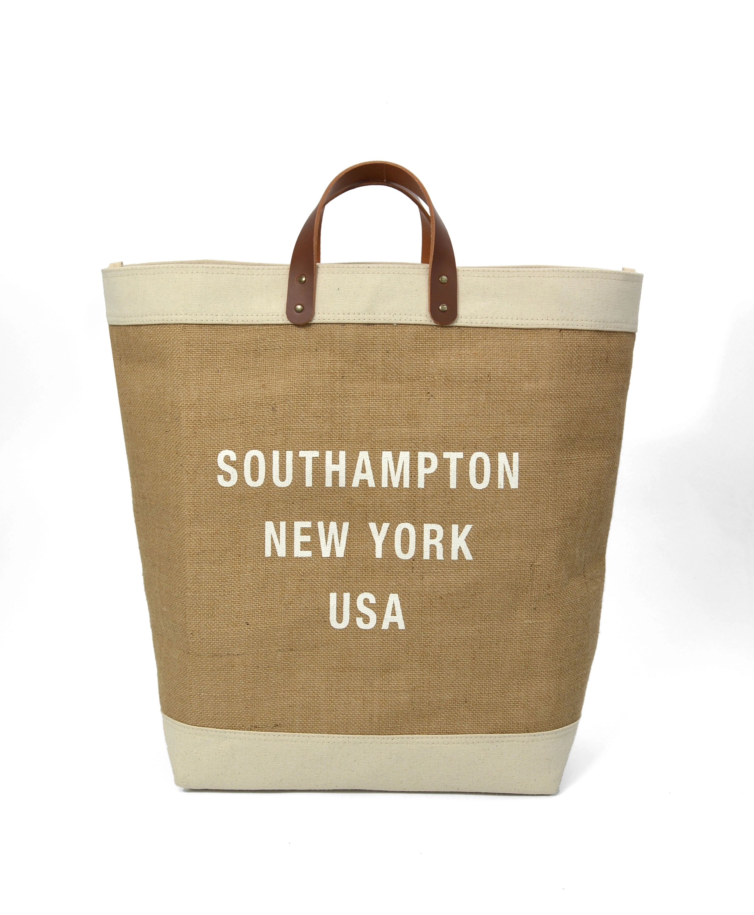 Upscale Burlap Tote, custom tote bag with logo imprint 3