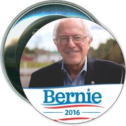 Sanders, Photo with Bernie Logo, Political Button