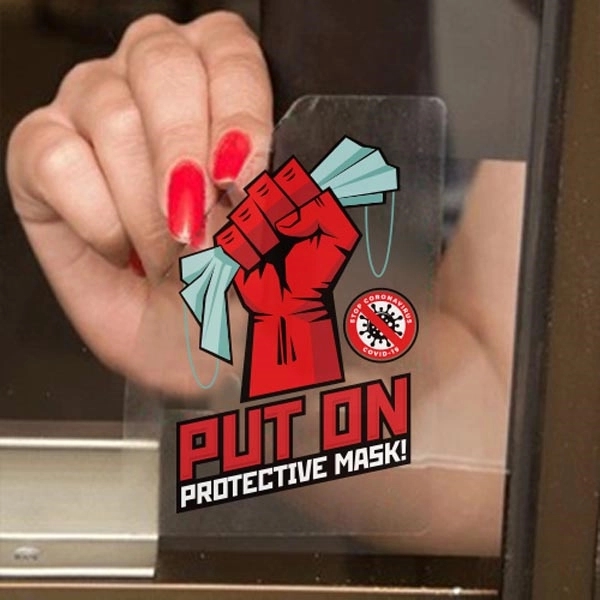 5" Custom Shape Front Adhesive Sticker 9