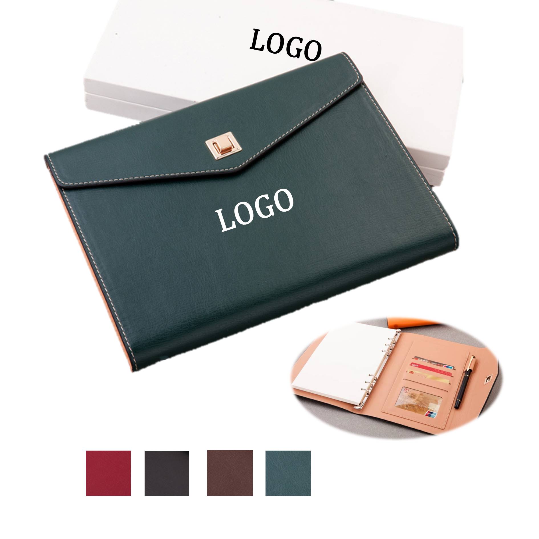 Tri-Fold Journal With Pen Gift Box Set 3