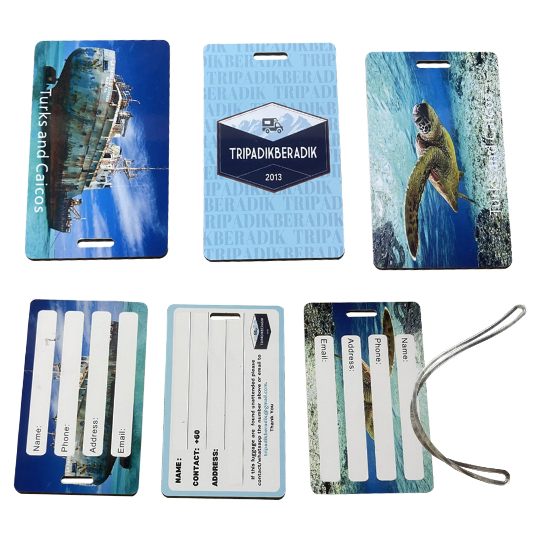 Hard Plastic Card Luggage Tag 4