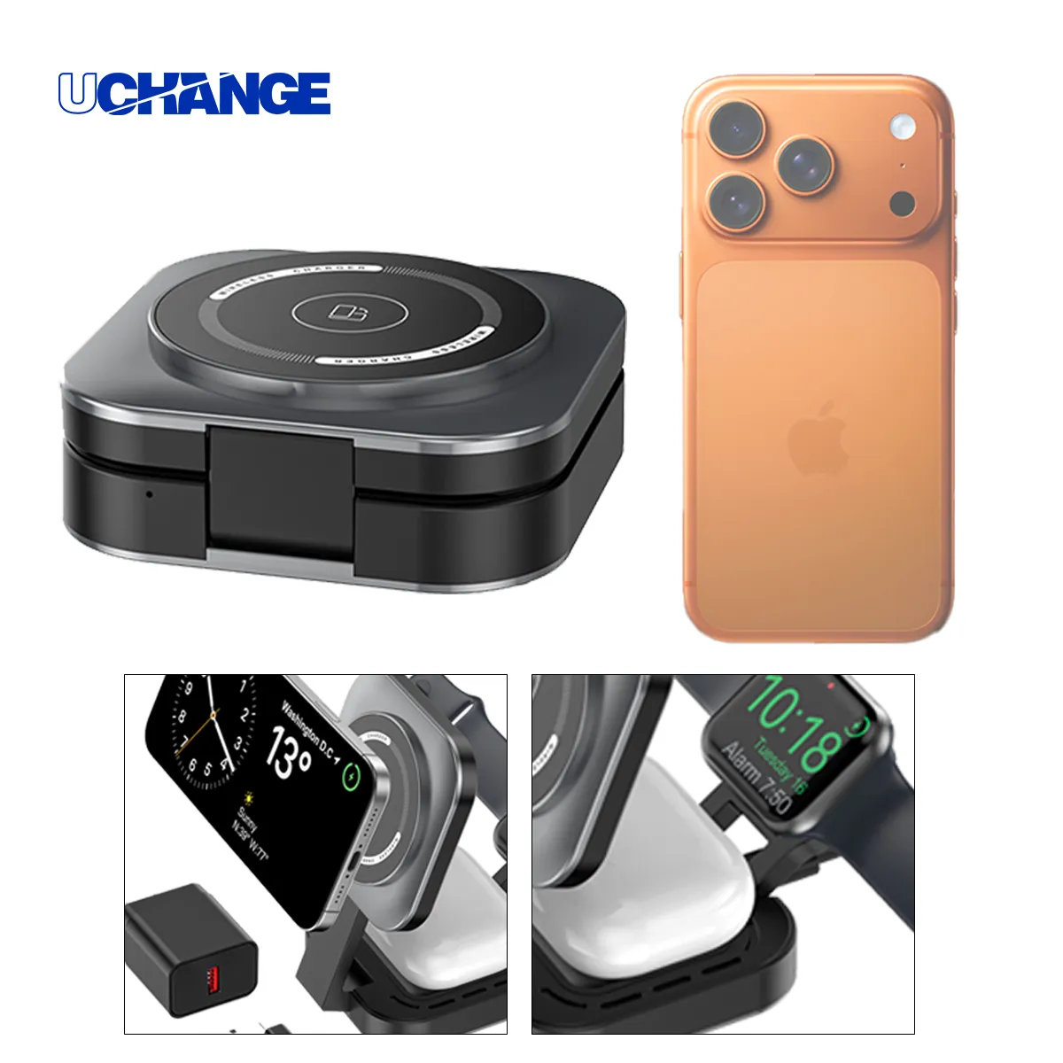 Foldable 3-in-1 Wireless Charging Station 7