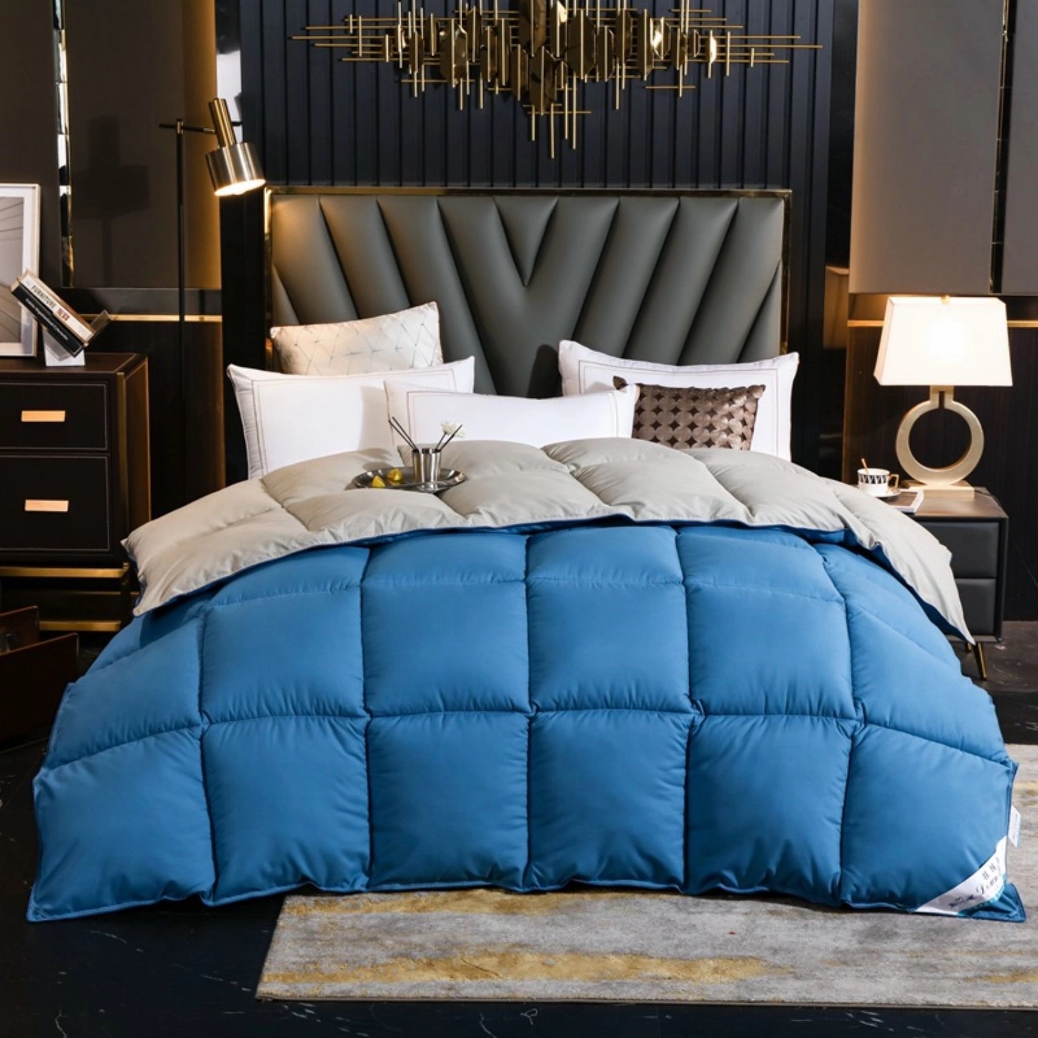 Lightweight Goose Feathers Down Comforter Duvet 11