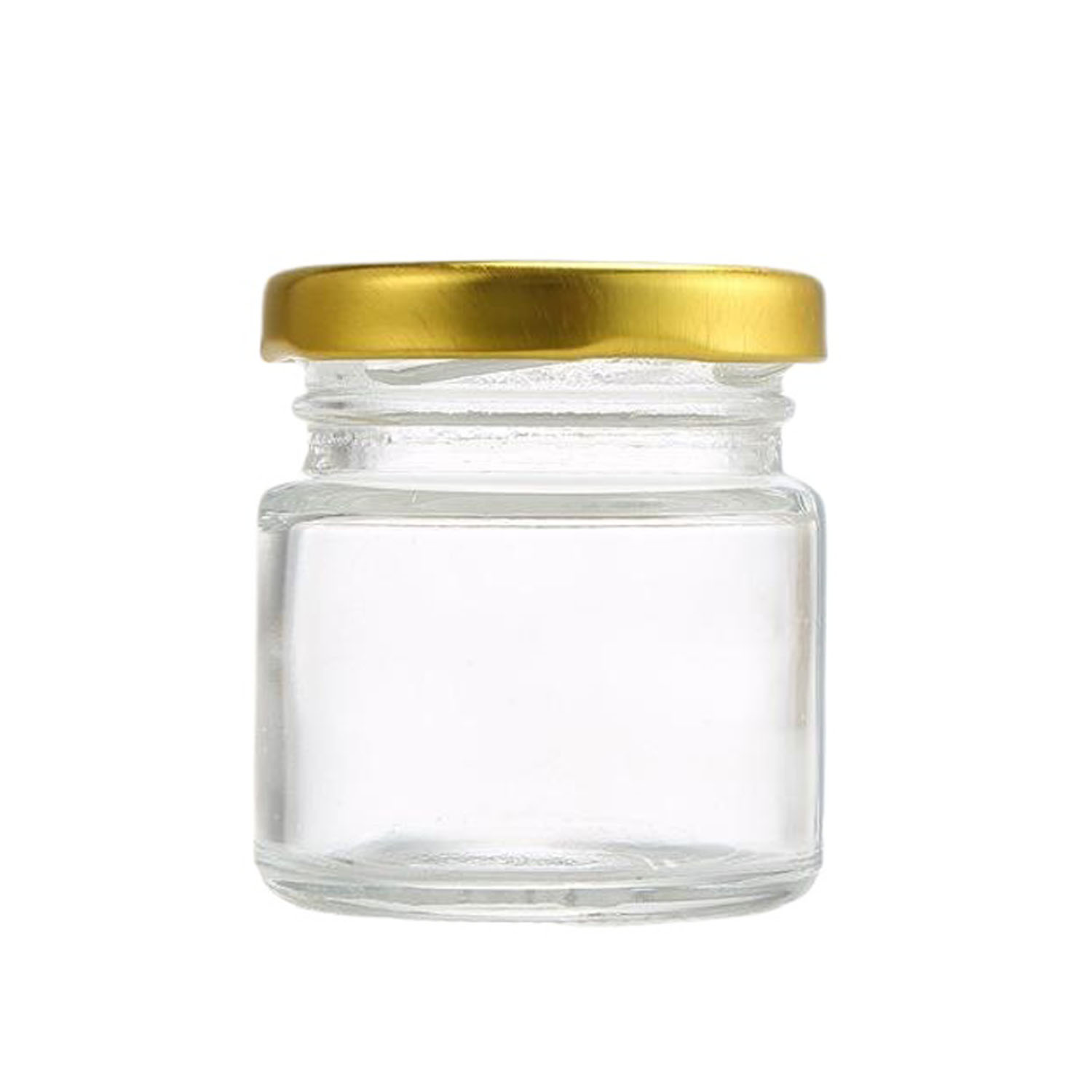 1.5/2.5/3.5oz Mini Clear Glass Storage Jar w/ Lid 1