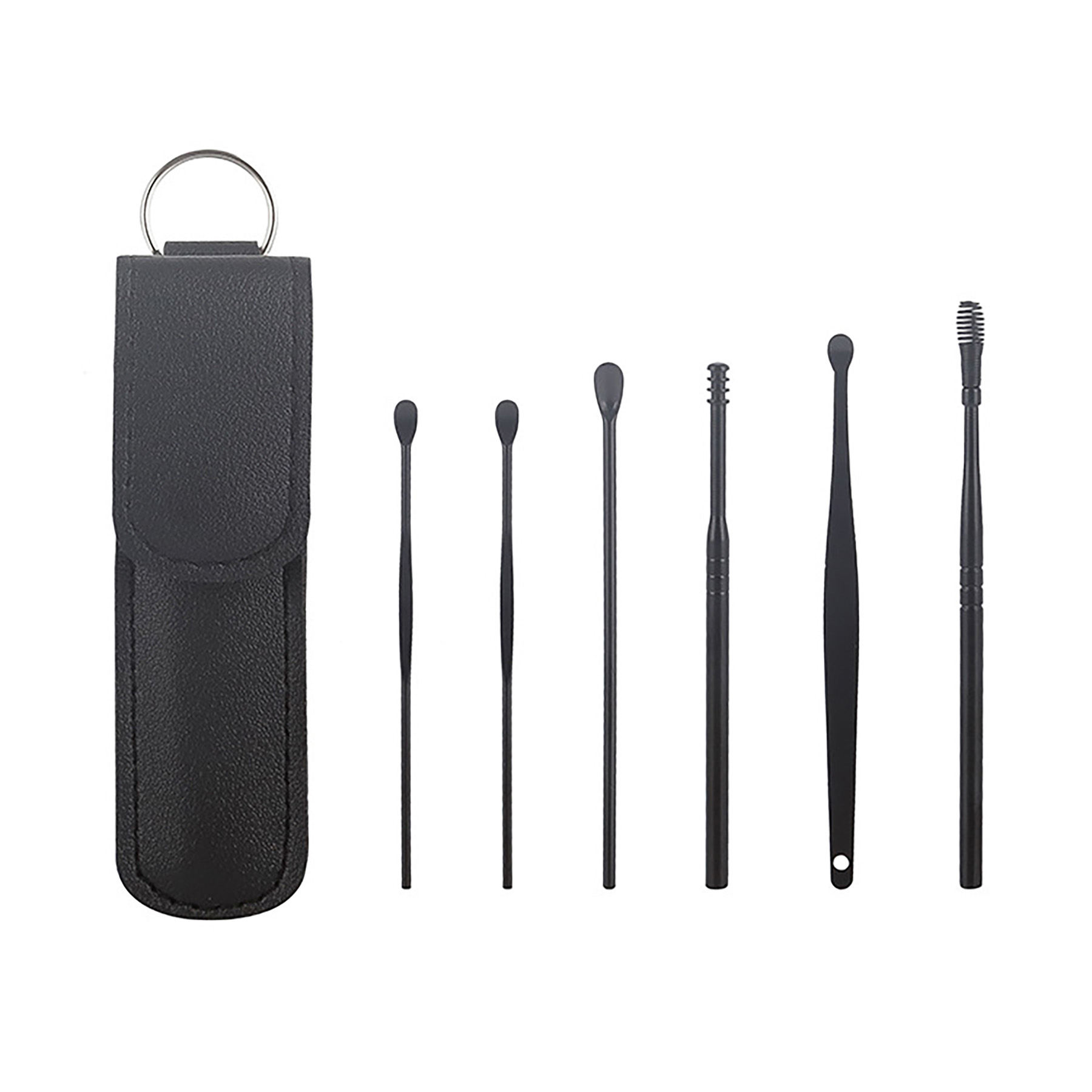 Stainless Steel Ear Spoon Cleaning Tool Six Piece Set 3