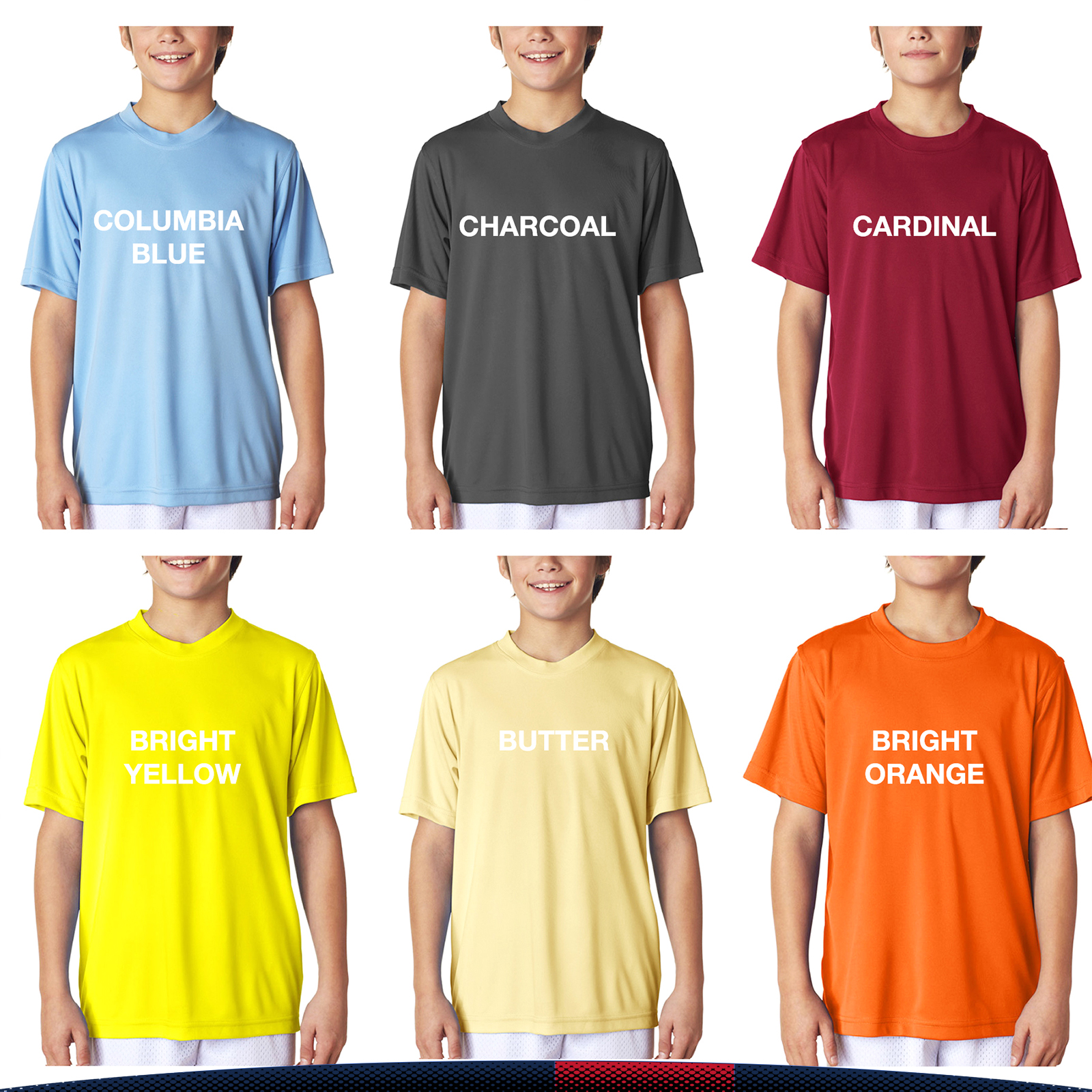 UltraClub® 4 oz. Youth Sports T-Shirts 7