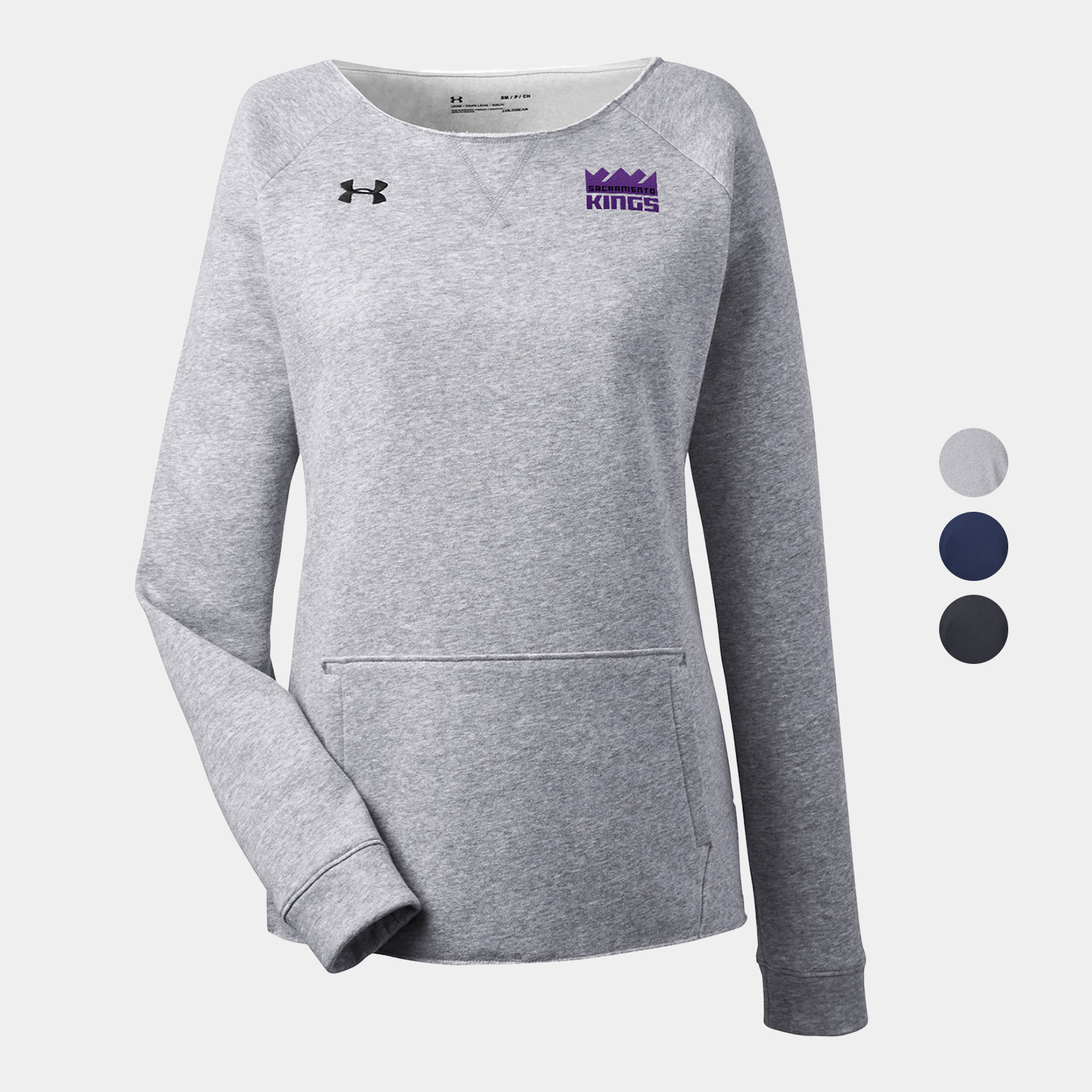 Under Armour Ladies' Hustle Fleece Crewneck Sweatshirt 3