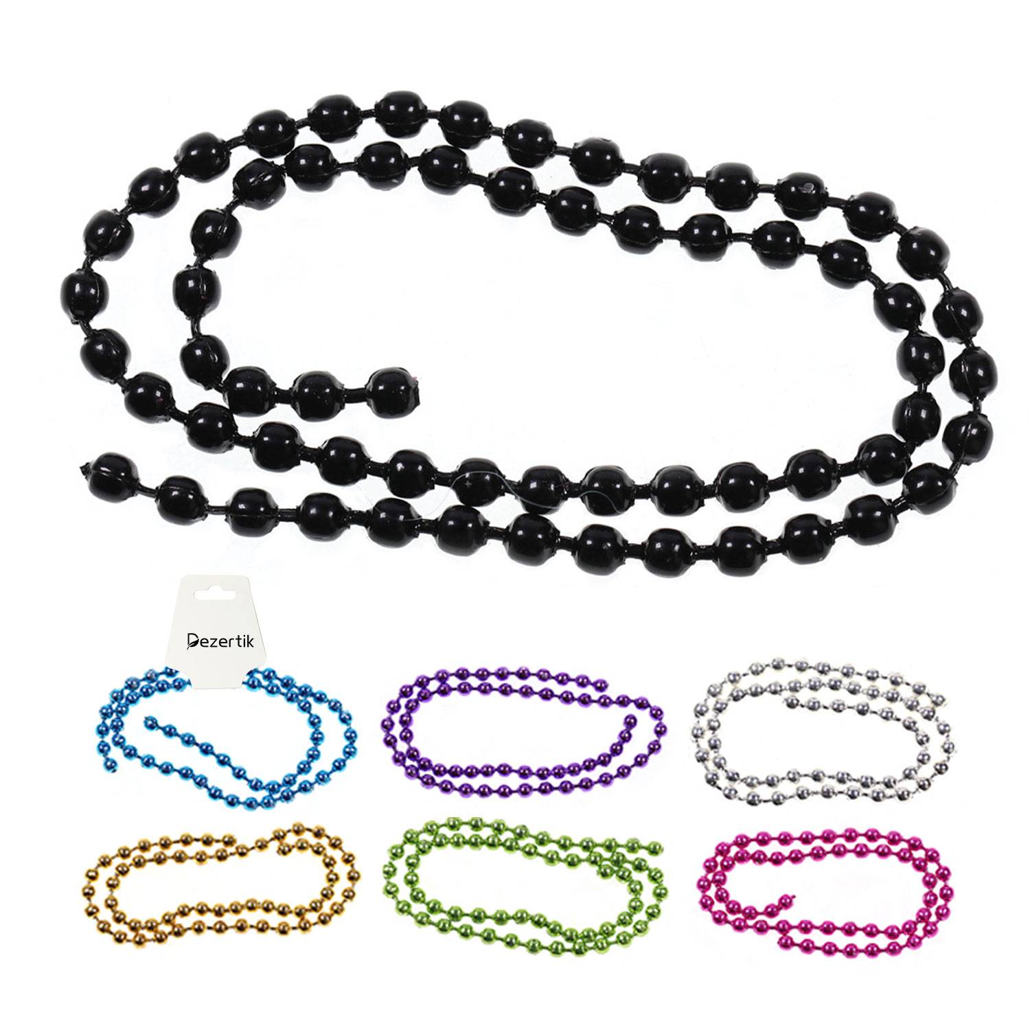 Multi Bead 2 MM 6" Necklace 5