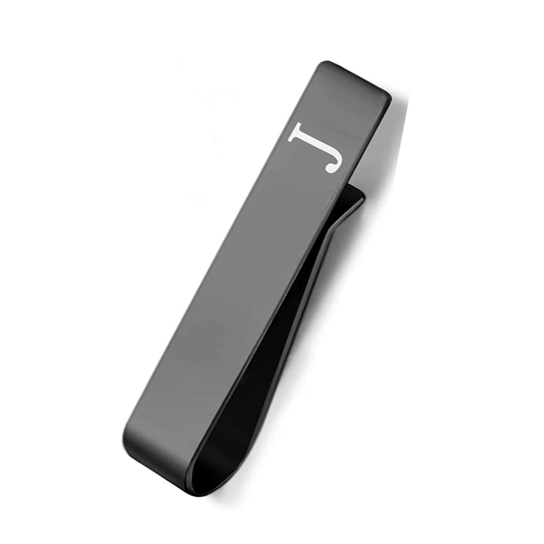 Personalization Men Large Letter Tie Clip 3