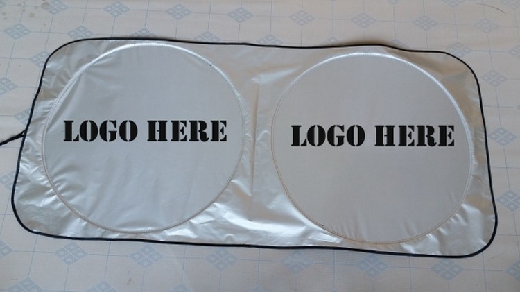 Spring Loop Dual Circle Auto Sunshade 2