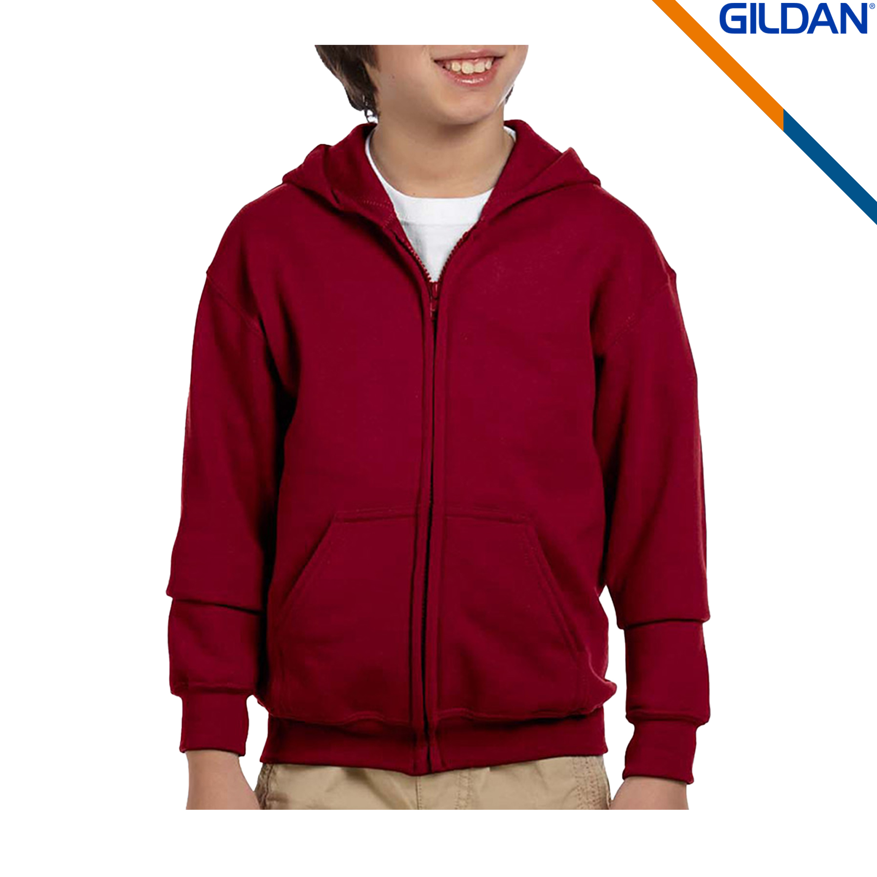 Gildan® Heavy Blend Youth Full Zipper Sweatshirts, custom hoodie or sweatshirt with logo imprint 12