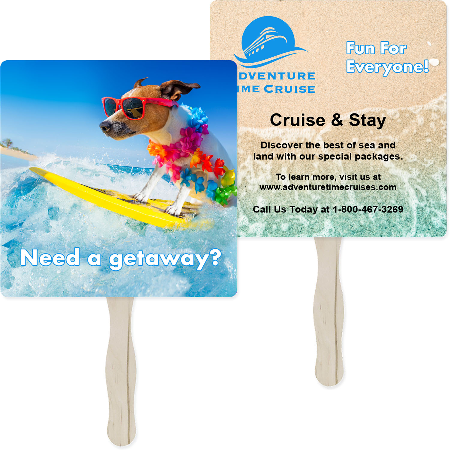 Sandwich Hand Fan (Two-Sided) 6