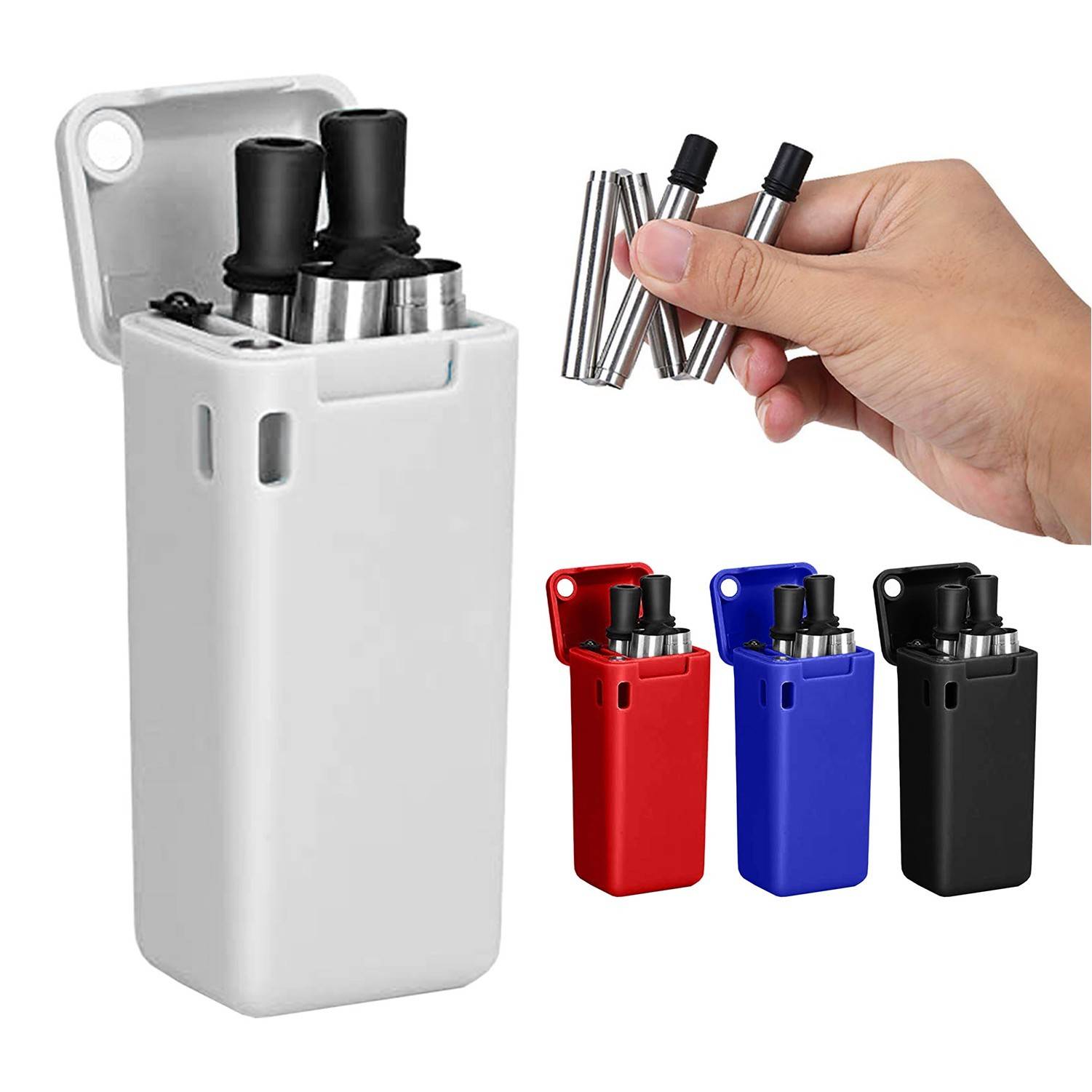 Stainless Steel Folding Straw with Box 1