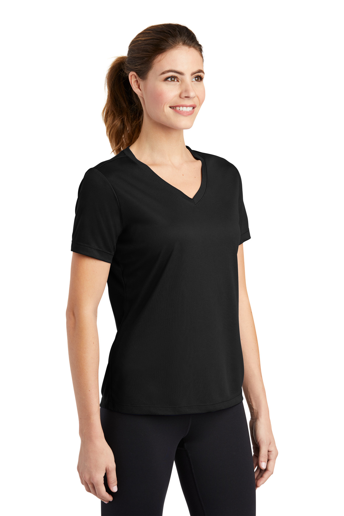 Women's PosiCharge RacerMesh V-Neck Tee