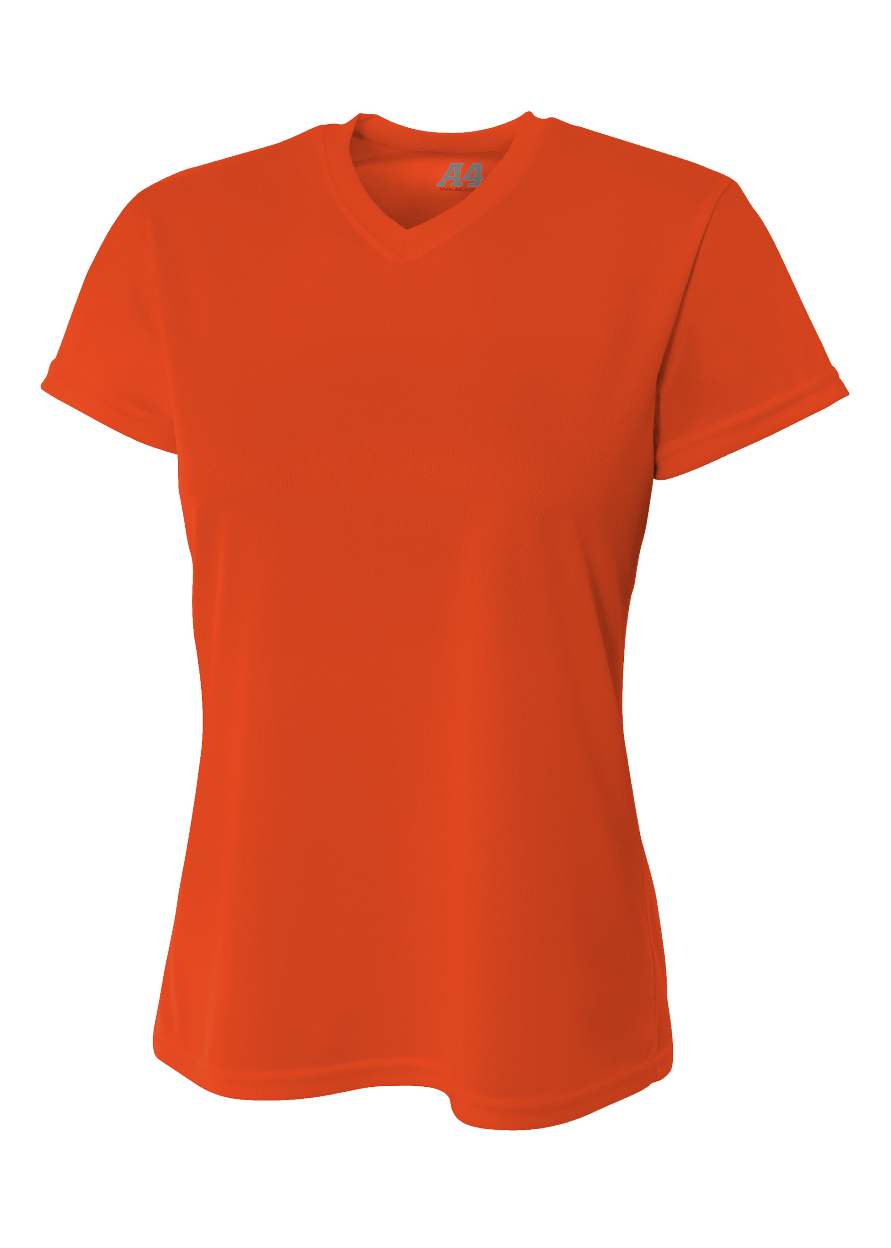 A4 Short Sleeve V-Neck Bird's Eye Mesh Tee 3