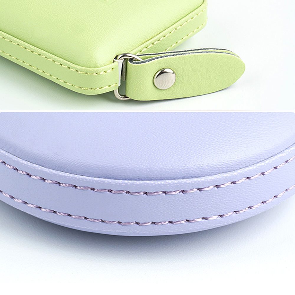 Automatic retractable 1.5m 60 inch round square PU leather tape measure 10
