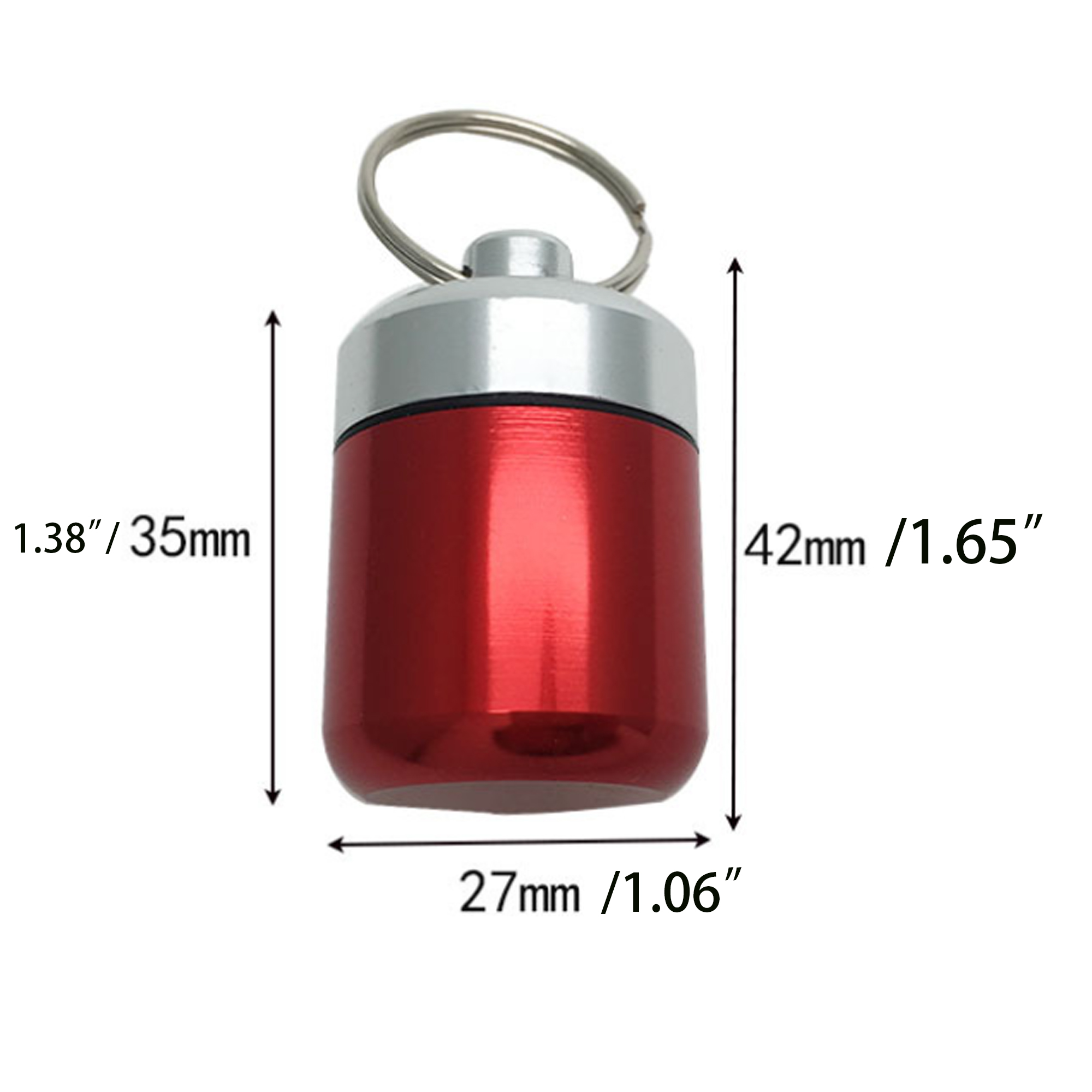 Portable Small Pill Box Keychain 2