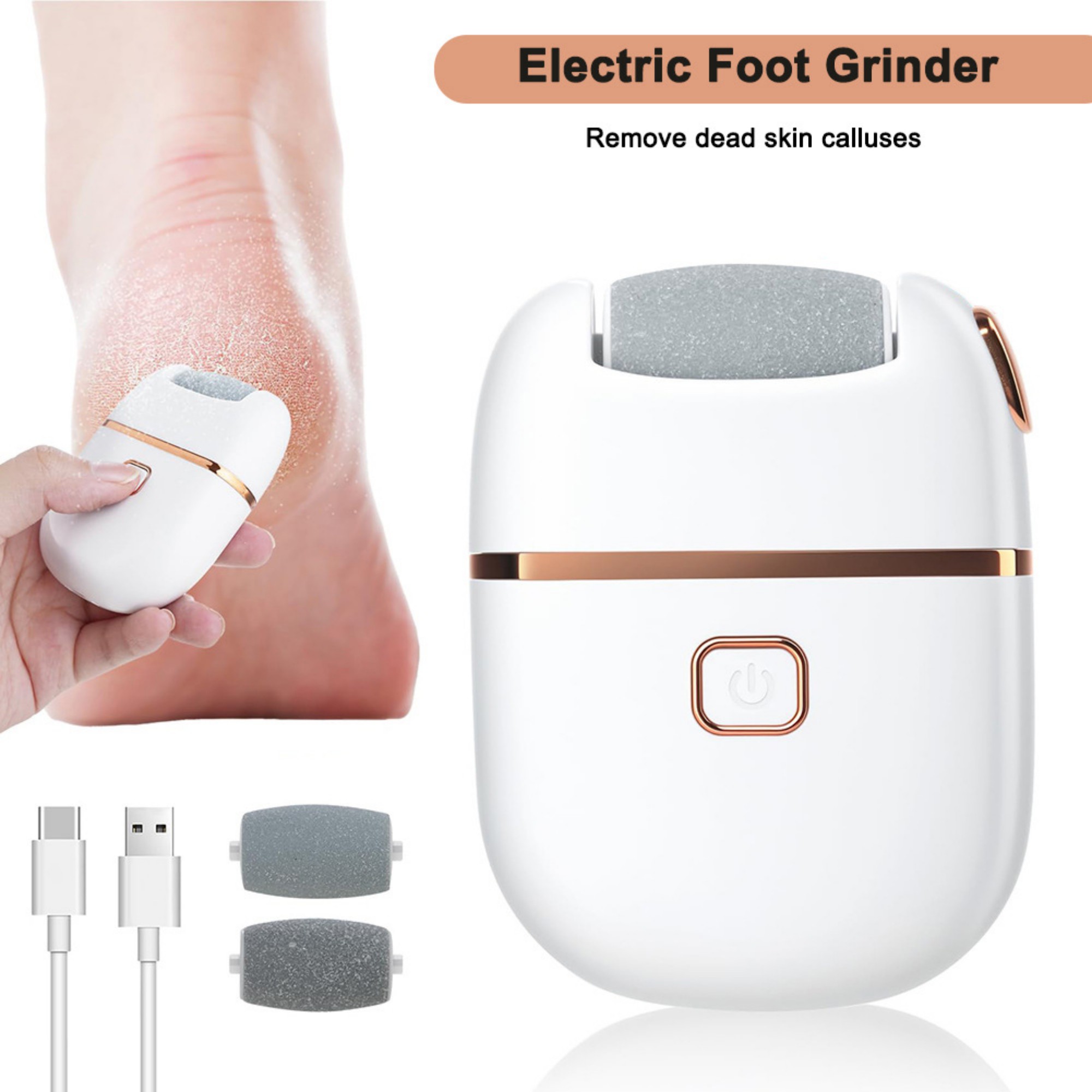 Square Electric Foot File 10