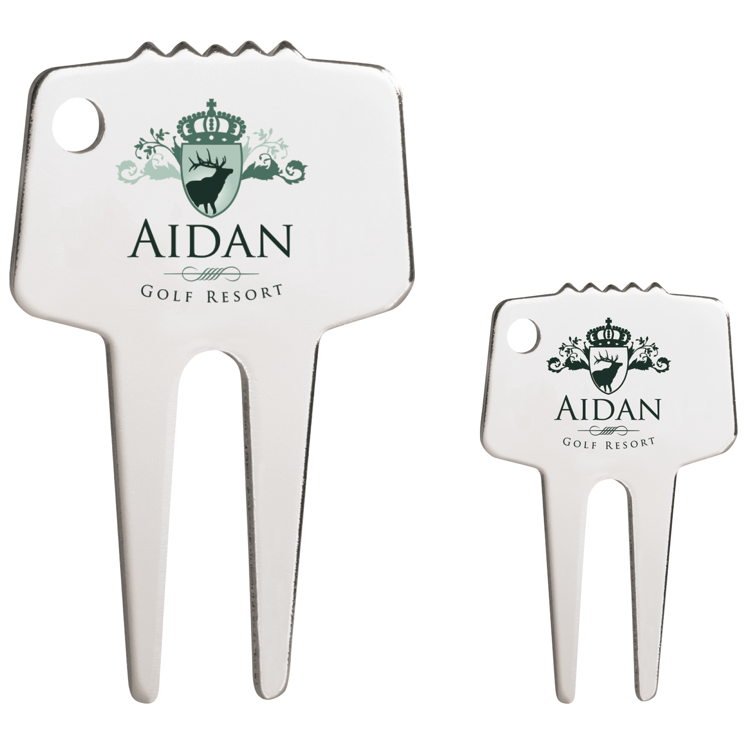 Silver-Tone Divot Repair Tool 3