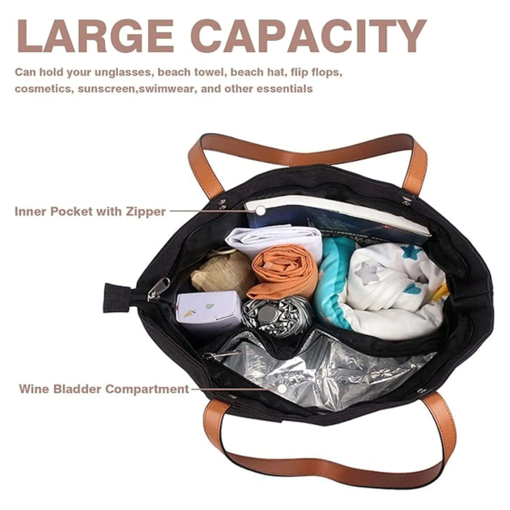 Portable Handheld Outdoor Thermal Insulated Wine Bag 2