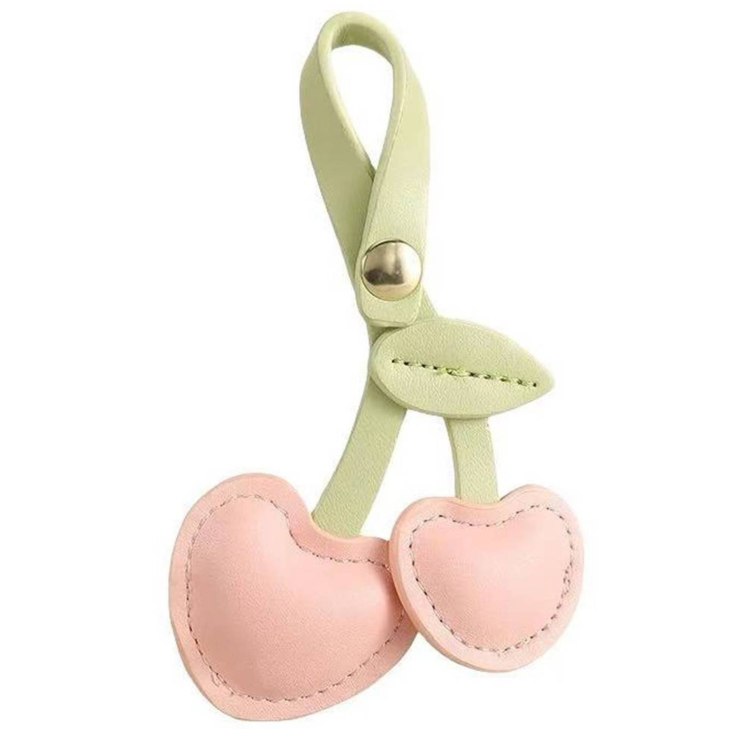 PU Leather Cherry Pendant Decoration Keychain 6