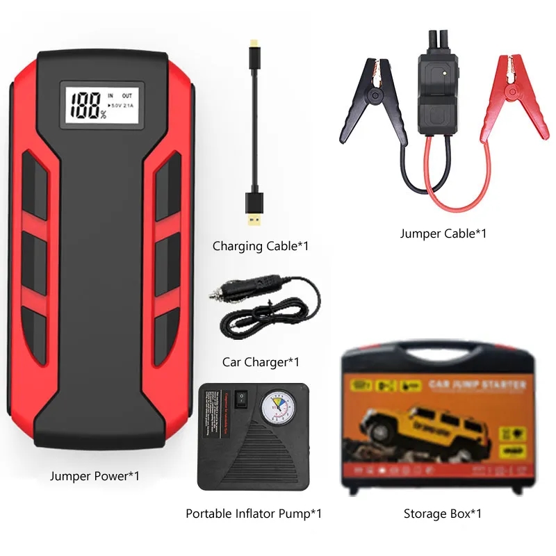 12V Car Jump Starter 14000mAh Power Bank 5