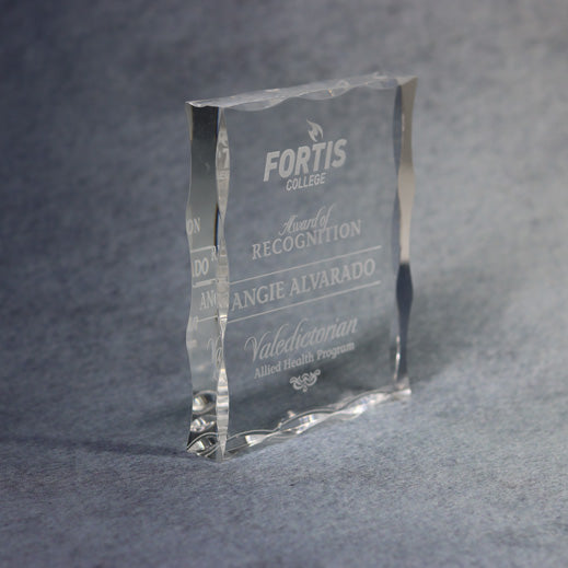 Acrylic Block With Scallop Edge 7