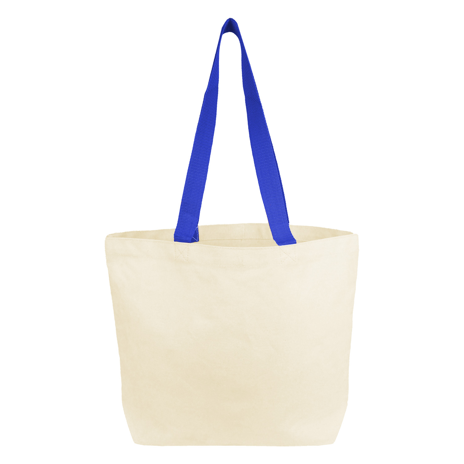 Color Handles Cotton Open Tote