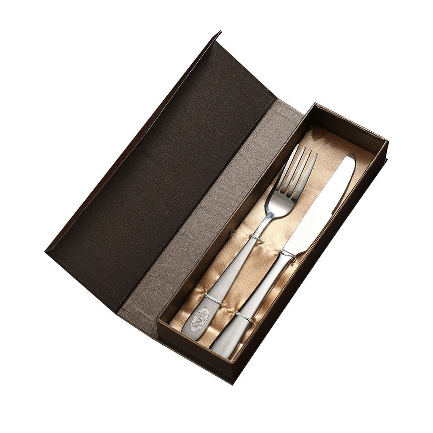 2 Pieces Flatware Set Forks Spoons Knives Gift Box 3
