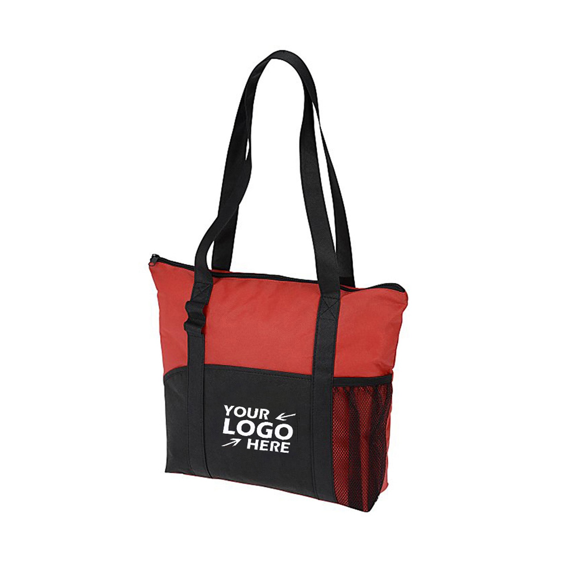 Poly Color Block Tote Bag, custom tote bag with logo imprint 3