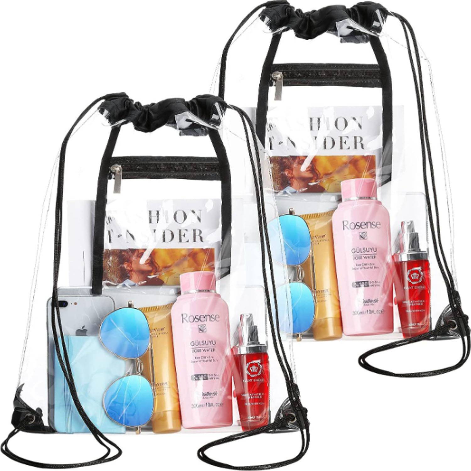 Travel Waterproof Clear Drawstring Bag 5