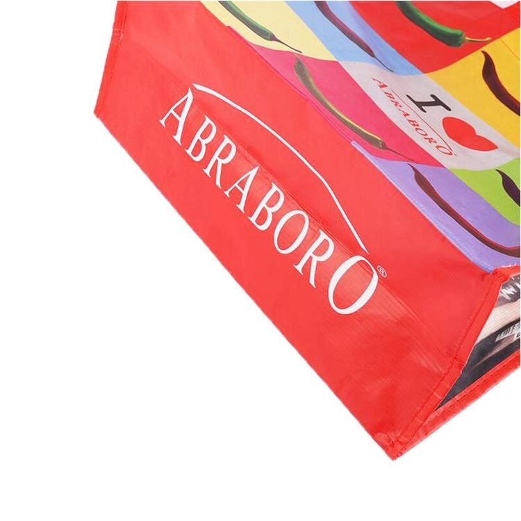 Recycled PET Grocery Tote Bag - 14.5" W x 14.5"H x6.7" D 4