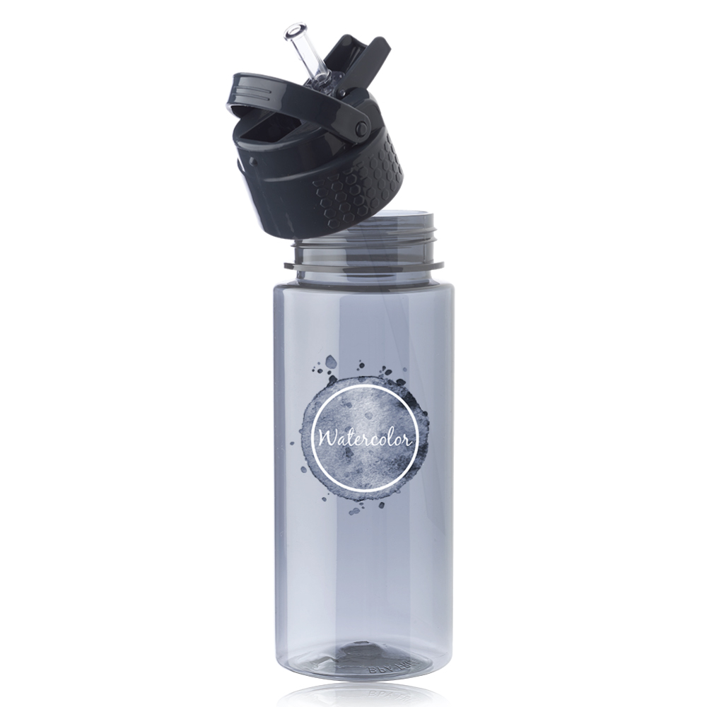 17 oz. Transparent Plastic Water Bottle with Carrying Handle 3