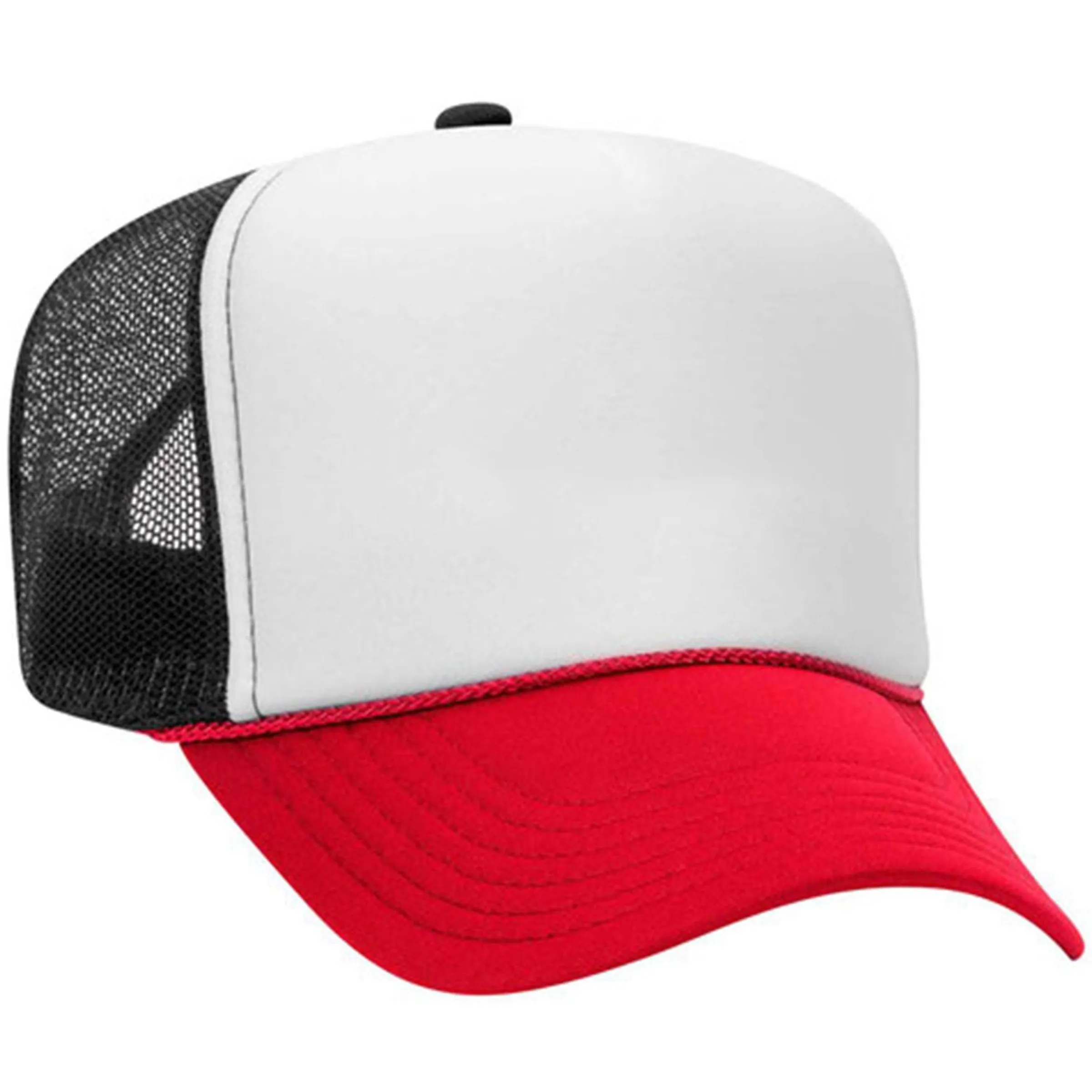 OTTO 5 PANEL HIGH CROWN MESH BACK TRUCKER HAT 67