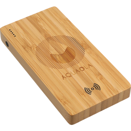 FSC® 100% Bamboo 5000 mAh Wireless Power Bank 16