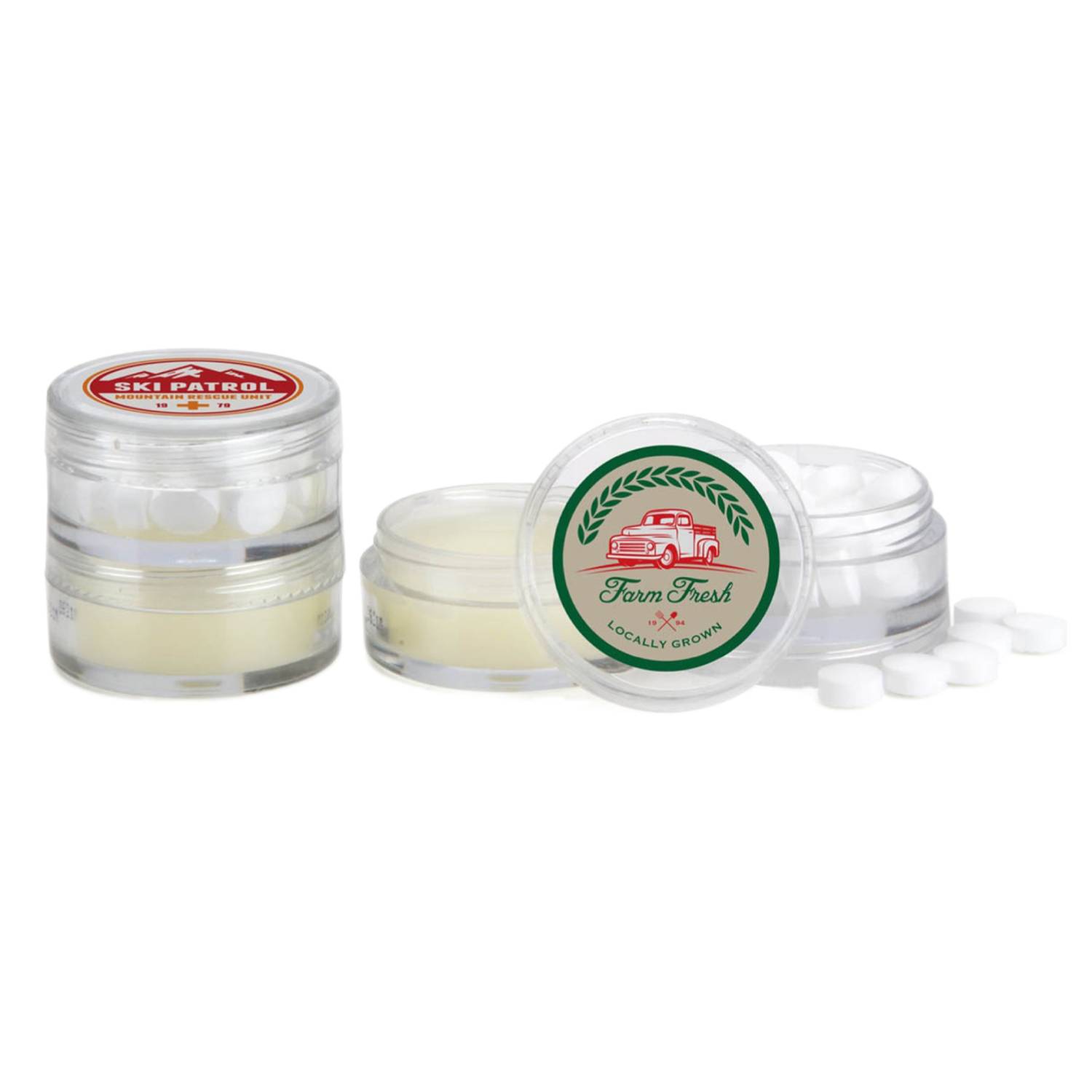 2-in-1 Mint and Lip Balm Moisturizer Container 2